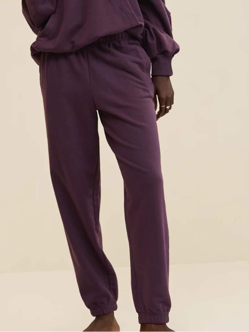 Aerie Jet Setter Joggers Sweatpants Cool Berry Purple Women’s Size Small Cotton